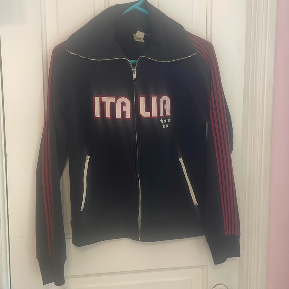 Vintage Y2k Italia Blue Marlin zip up sweatshirt